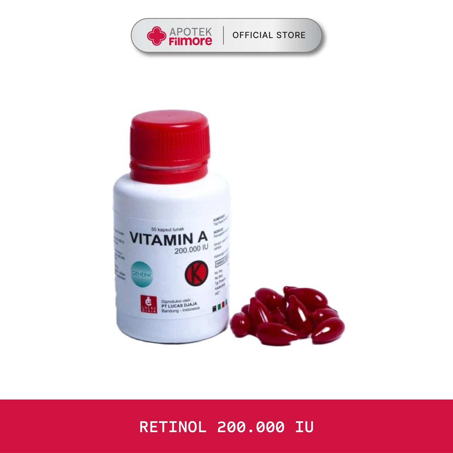 Retinol 200,000IU | Suplemen Pendukung / Vitamin A