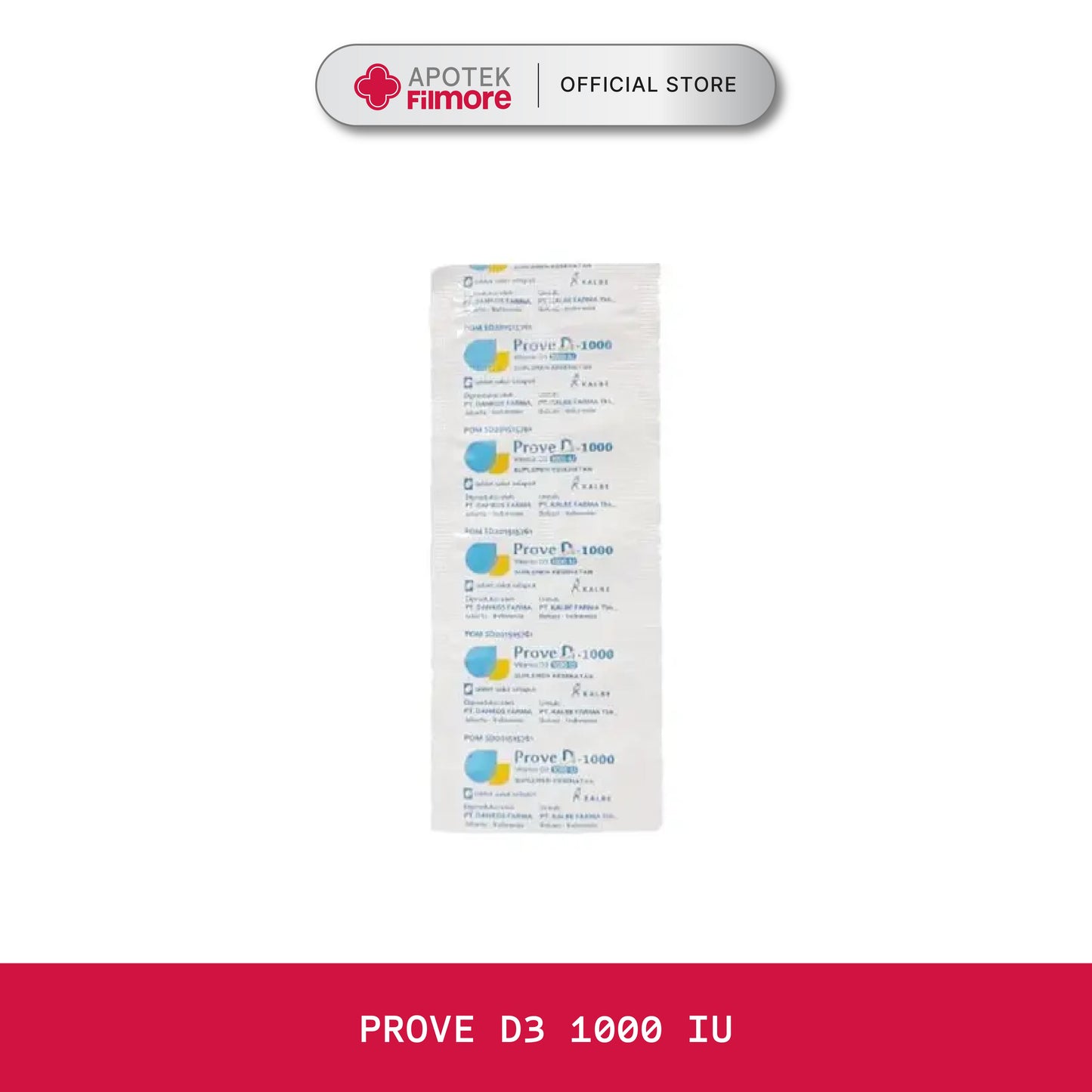 Prove D3 1000IU 10 Tablet/Strip (per Tablet)
